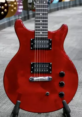 SLAMMER DC LP BLACK ELECTRIC IN RED